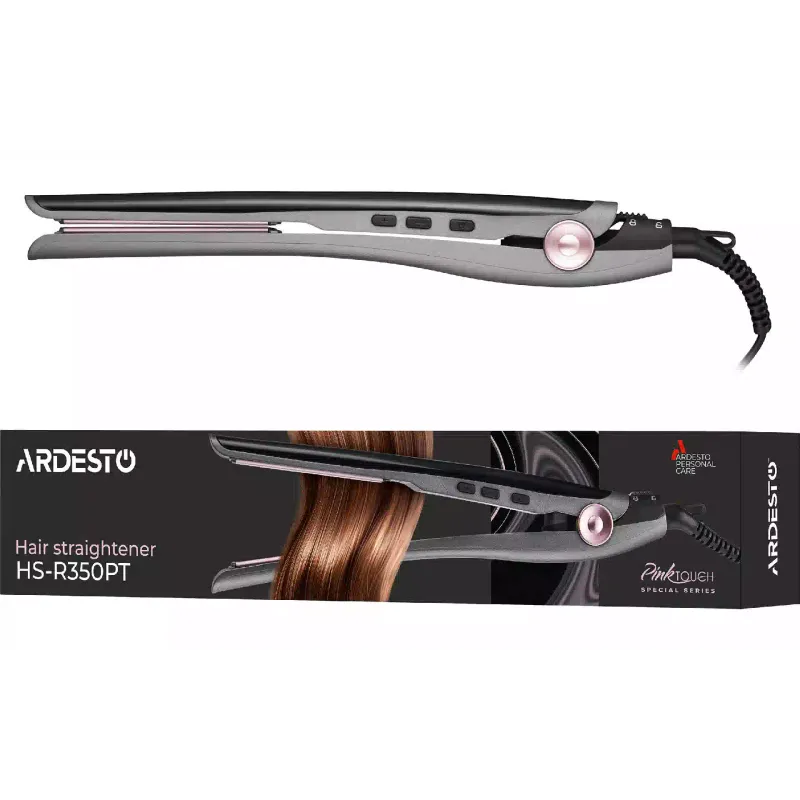 Ισιωτικό μαλλιών Ardesto, Gray/Pink (HS-R350PT)