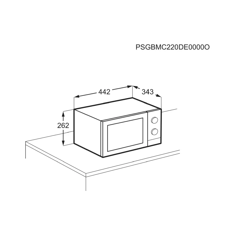 Forno de microondas Electrolux, Black (EMZ421MMK)