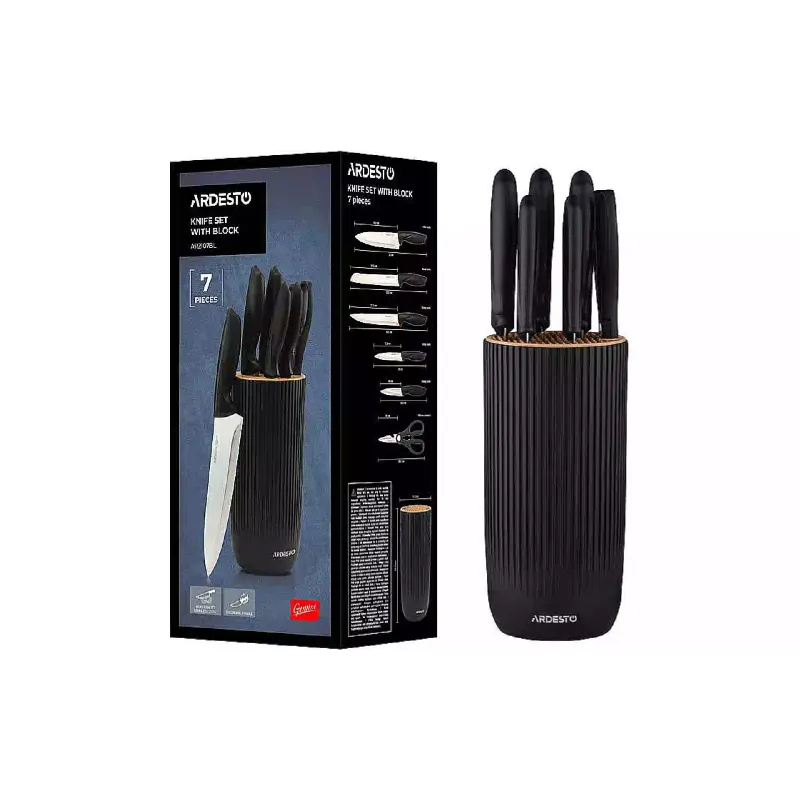 Set of knives Ardesto Gemini, Black (AR2107BL)