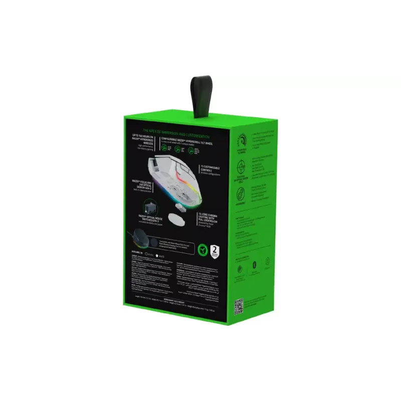 Maus Razer Basilisk V3 Pro, White (RZ01-05240200-R3G1)