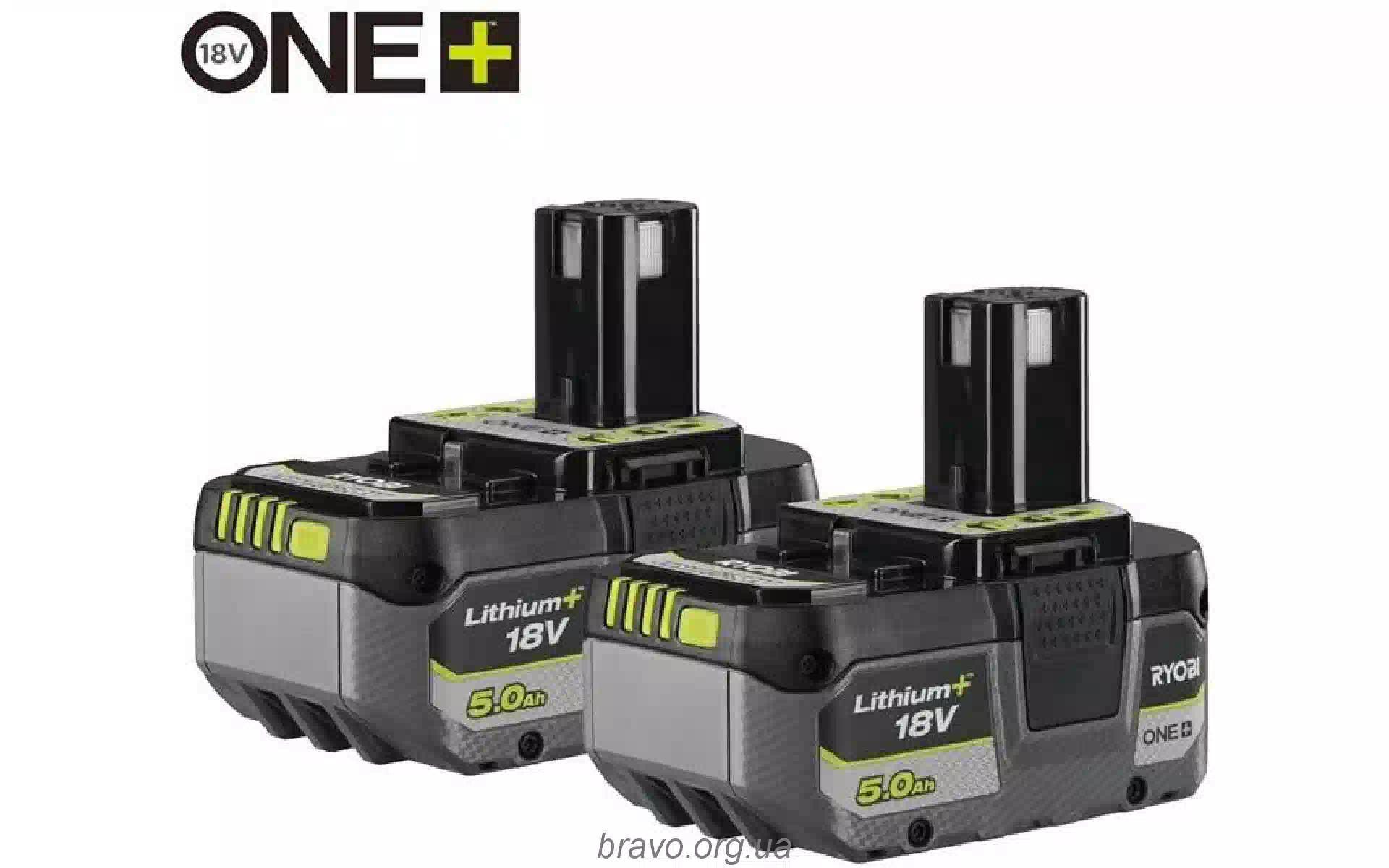 Набір акумуляторів Ryobi ONE+ RB1850X2 (5133005305) Набір акумуляторів Ryobi ONE+ RB1850X2 (5133005305)