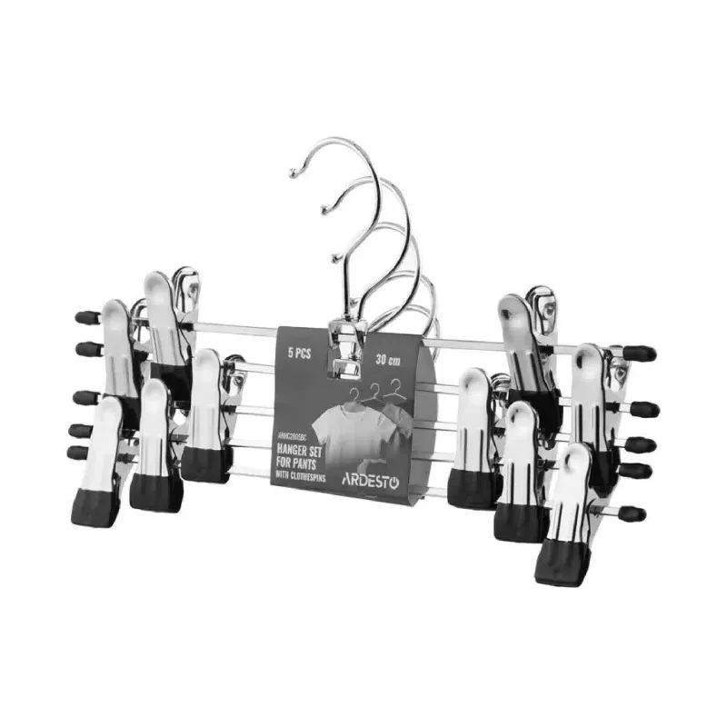 Kleiderbügelset mit Clips für Hosen Ardesto (ARHC2805BC)