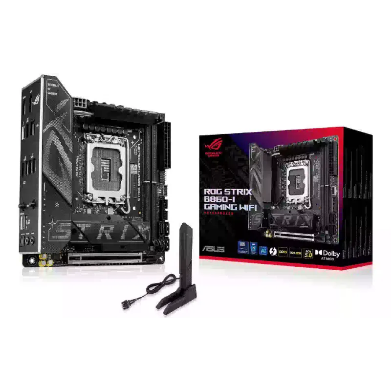 Материнська плата Asus ROG Strix B860-I B860-I (B860-I ROG STRIX GAMING WIFI), s1851, Wi-Fi