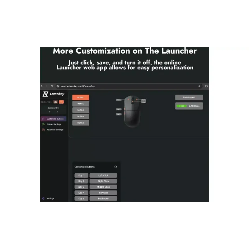 Miška Lemokey G1, White (G1-A2)