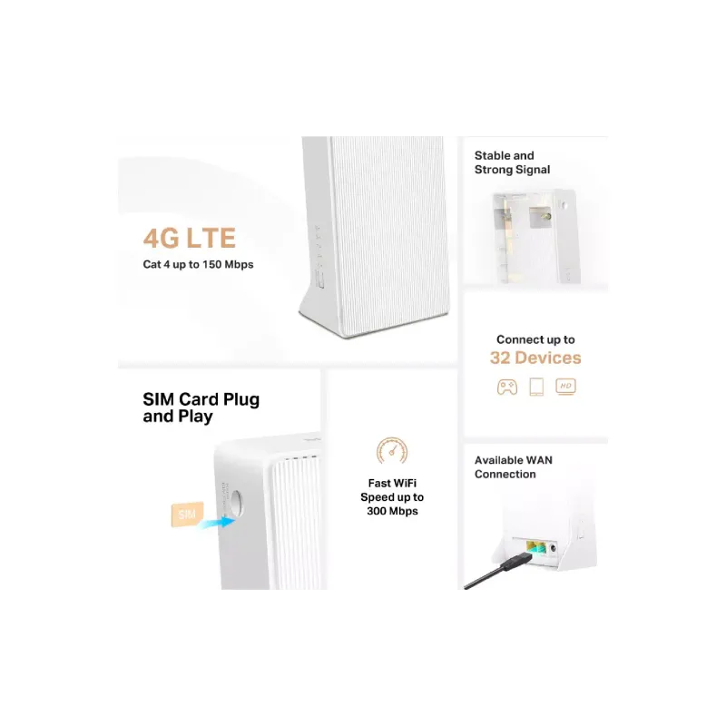جهاز التوجيه Mercusys (MB110-4G)