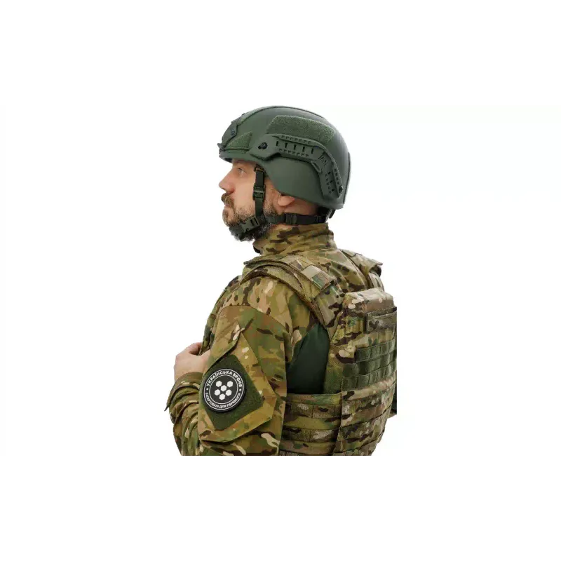 Каска Ukrainian Armor MICH Буйтур 1.0, Green (MICHXLRG)