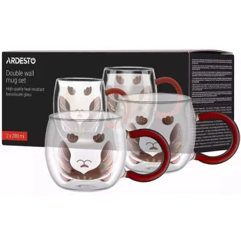 Xícara Ardesto Animals, Transparent (AR2628BC)