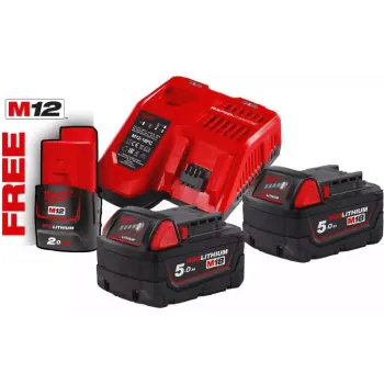 Baterija + polnilnik Milwaukee Redlithium (4933459217)