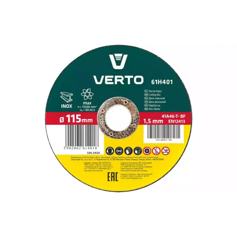 Disco de corte Verto (61H401)