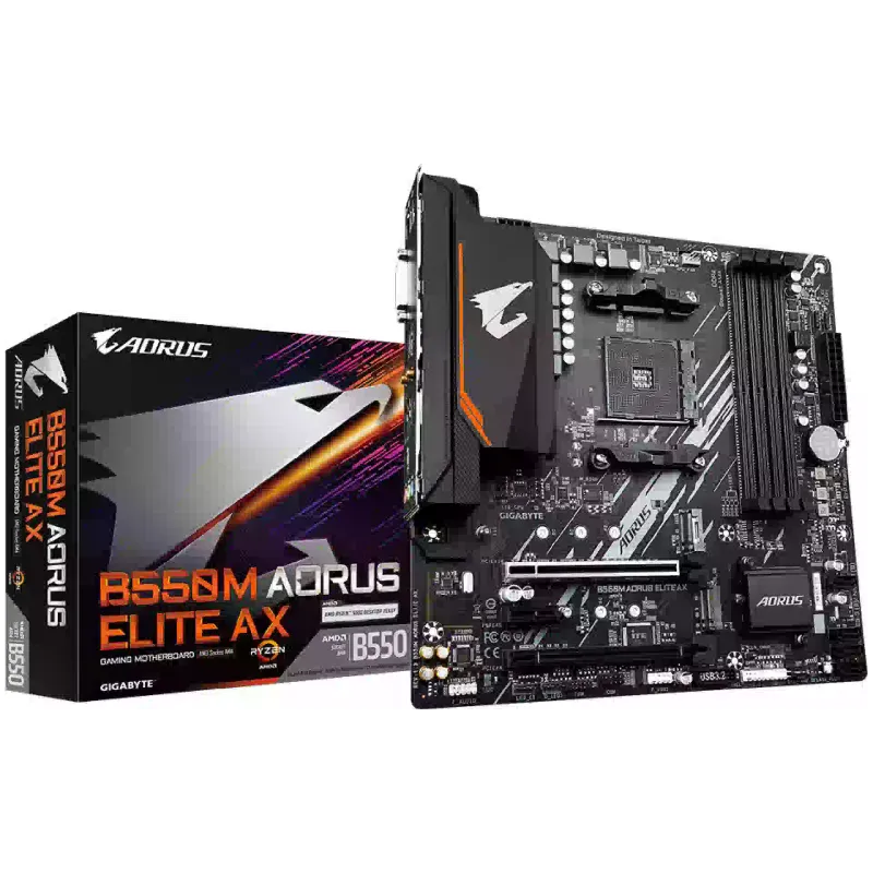 Материнська плата Gigabyte (B550M AORUS ELITE AX)