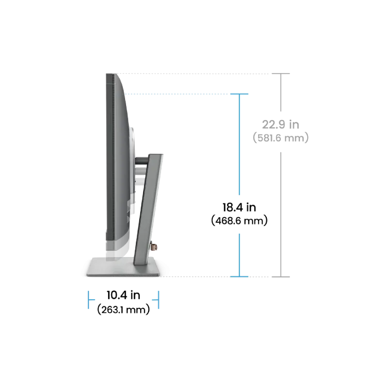 شاشة Benq RD320U, Metallic Grey (9H.LMSLA.TBE)
