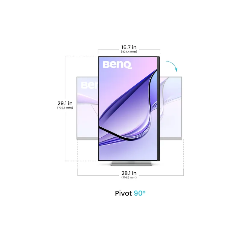 Монитор Benq Mac Colors MA320U, Silver (9H.LMXLB.QBE)