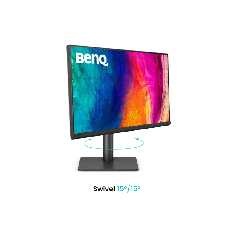 Монітор Benq Professional 27" 2.5K/IPS  Grey PD2706QN (9H.LNDLA.TBE)
