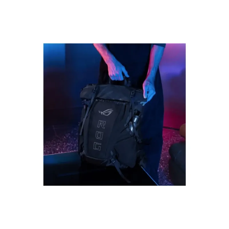 حقيبة ظهر للكمبيوتر المحمول مقاس 18 بوصة Asus ROG Archer Ergoair BP3800, Black (90XB09H0-BBP000)