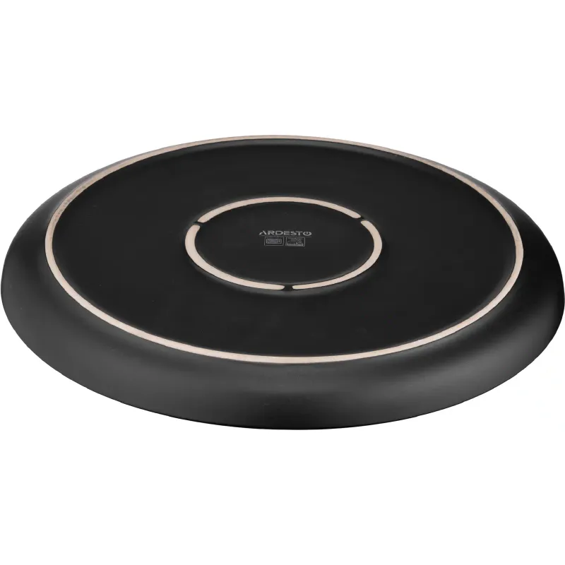 Dinner plate Ardesto Bolzano, Black/Brown (AR2927BB)