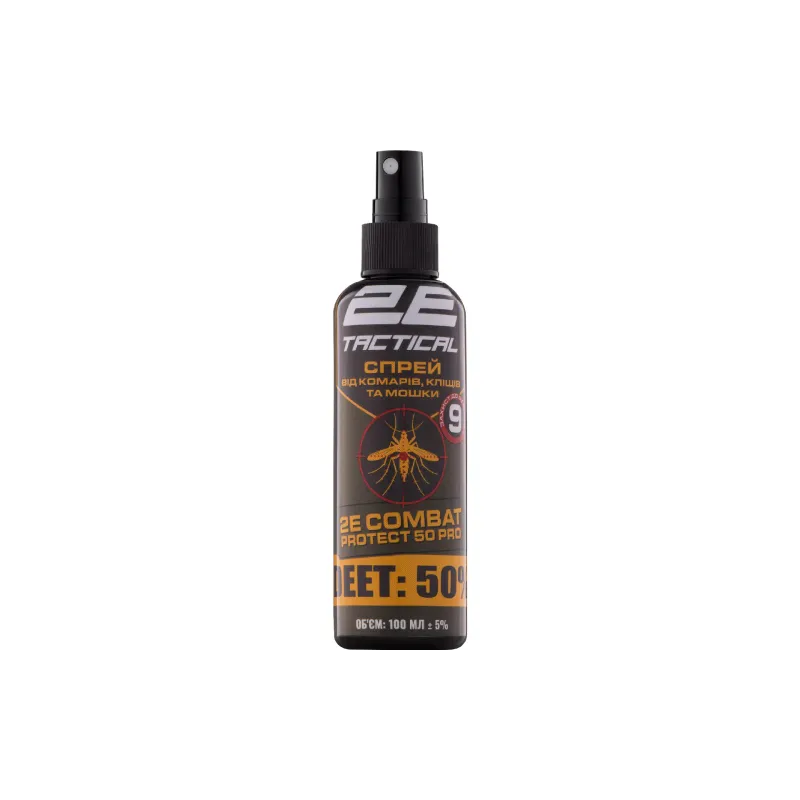 Spray against mosquitoes, ticks and midges 2E Combat Protect 50 Pro (2E-RPLNTDT50-10DB)