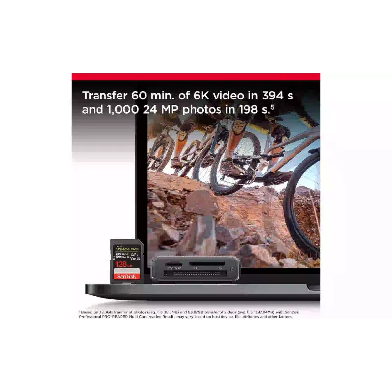 Speicherkarte Sandisk Extreme Pro V60 (SDSDXEP-128G-GN4IN)