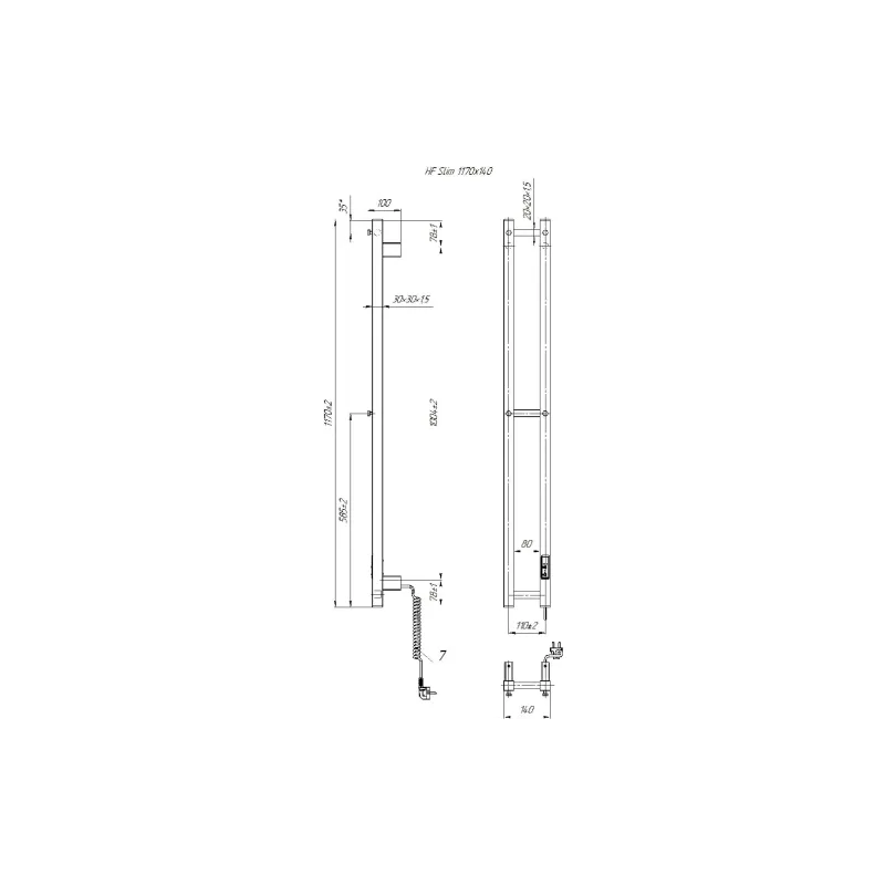 Отопляема сушилня за кърпи Hygge Family (3.164.045618.BM)