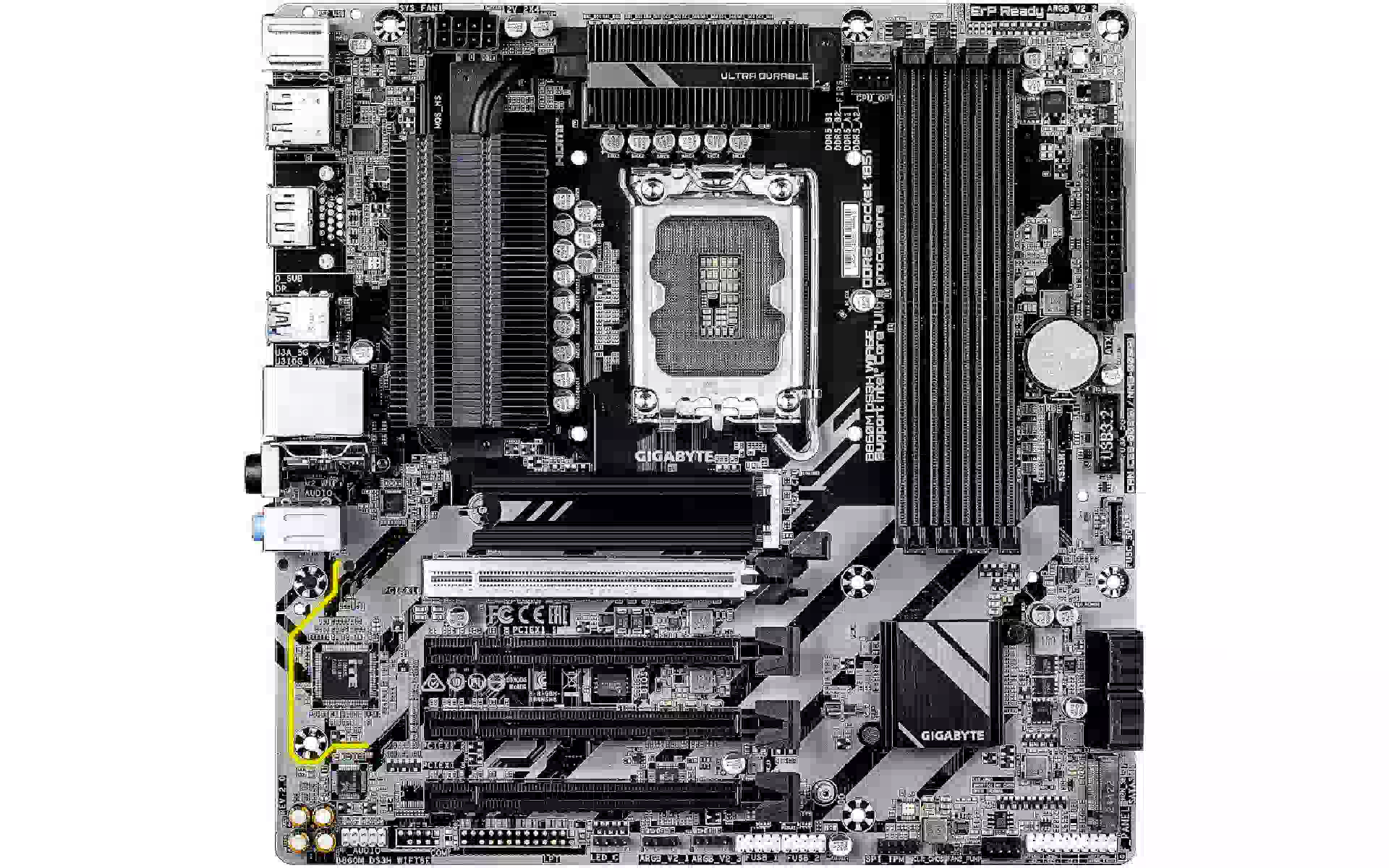 Материнська плата Gigabyte B860M (B860M DS3H WIFI6E), s1851, Wi-Fi 6 Материнська плата Gigabyte B860M (B860M DS3H WIFI6E), s1851, Wi-Fi 6