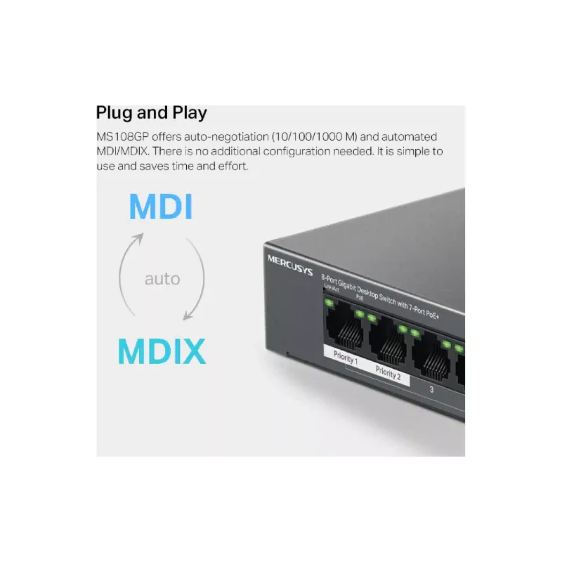 Switch Mercusys  (MS108GP)