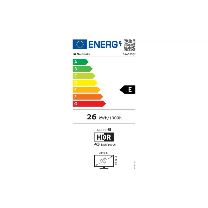 Monitor LG (34WR50QK-B)