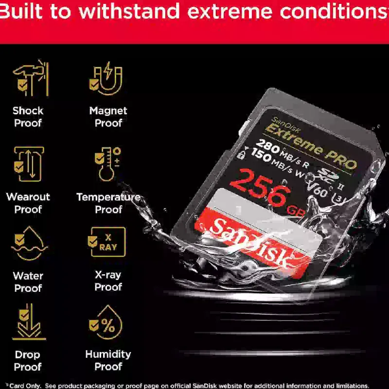 بطاقة الذاكرة Sandisk Extreme Pro V60 (SDSDXEP-256G-GN4IN)