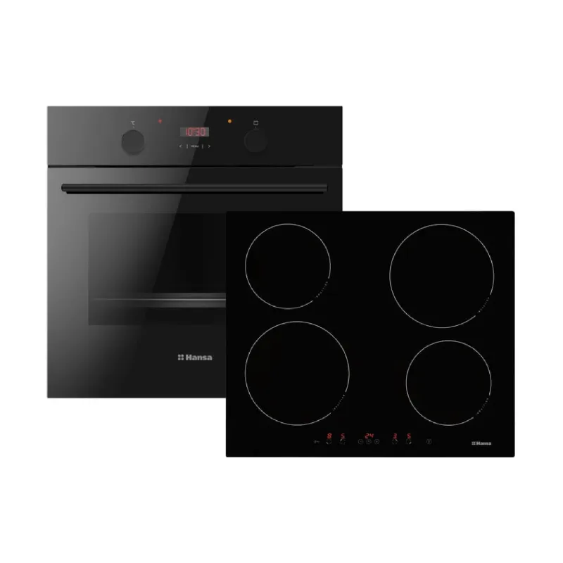 Варильна поверхня + духова шафа Hansa FCIL68309 (FCIL68309), Black
