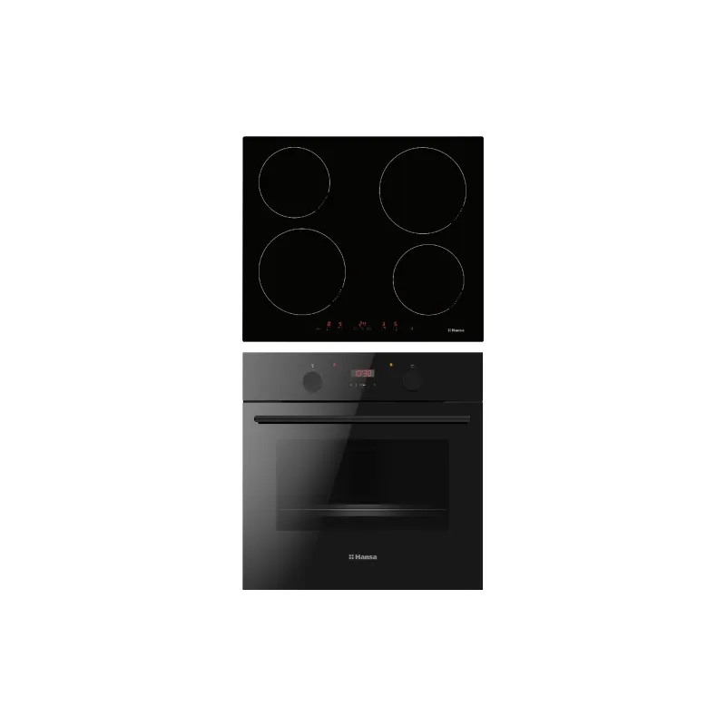 Варильна поверхня + духова шафа Hansa FCIL68309 (FCIL68309), Black