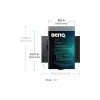 شاشة Benq RD280UA, Metallic Grey (9H.LM2LJ.TBE)