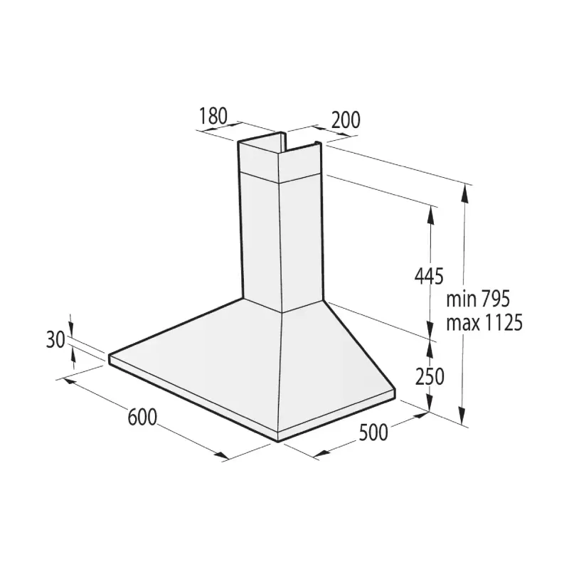 Kuppelhaube Gorenje, Beige (WHC63CLI)