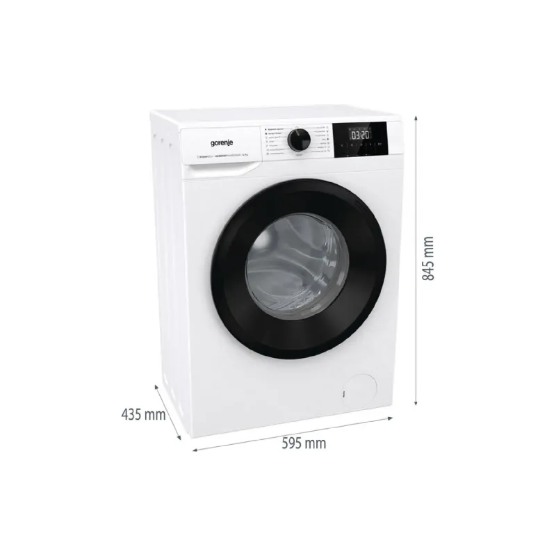 غسالة ملابس Gorenje, White (W3NGPI72SBS)