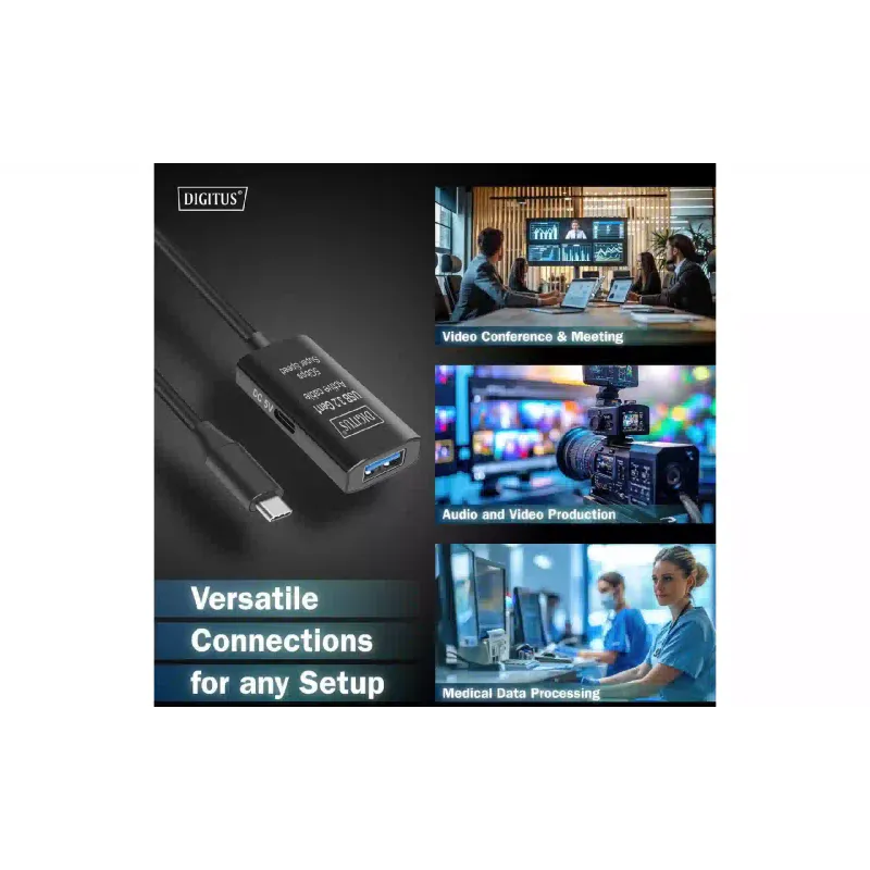 Подовжувач Digitus  Black (DA-73110)