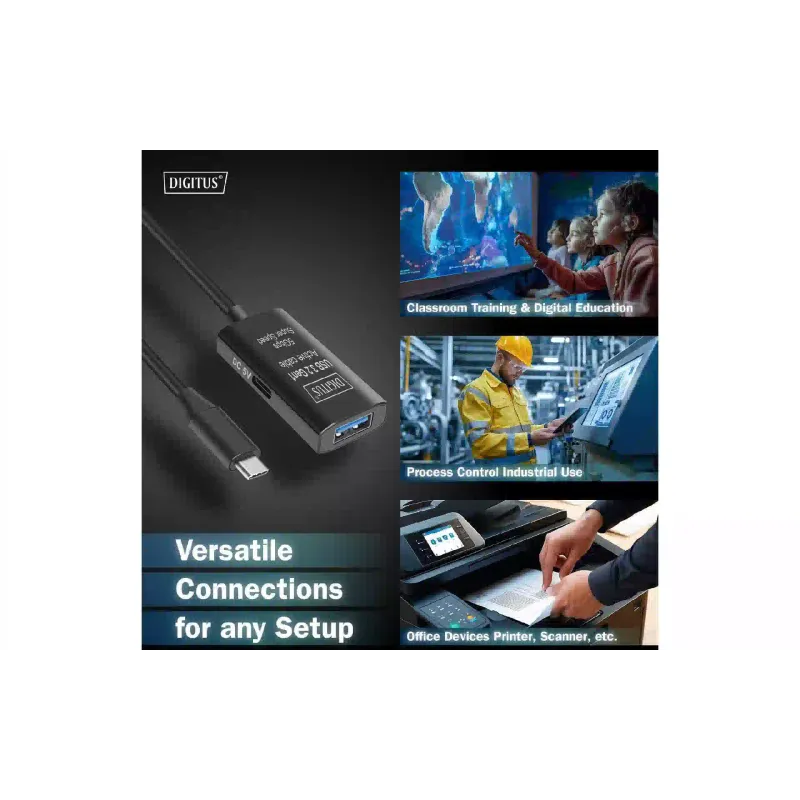 Подовжувач Digitus  Black (DA-73111)