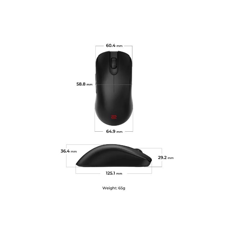 Miška Zowie FK2‑DW, Black (9H.N4MBE.A2E)