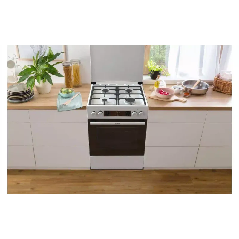 Kombinált tűzhely Gorenje, White (GK6C5WF)