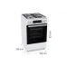 Estufa combinada Gorenje, White (GKS5C73WF)