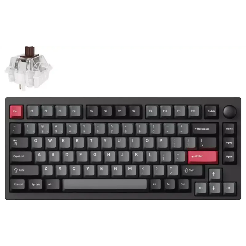 Mechanikus billentyűzet Lemokey P1 Pro, Carbon Black (P1P-M3-UA)