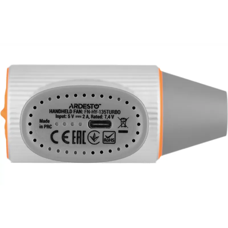 Ventilador portátil Ardesto, White (FN-HY-135TURBO)