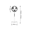 مروحة أرضية Esperanza, Hurricane White (EHF001WW)