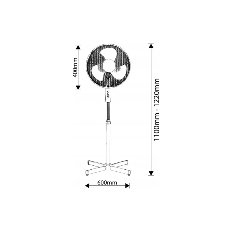 مروحة أرضية Esperanza, Hurricane White (EHF001WW)