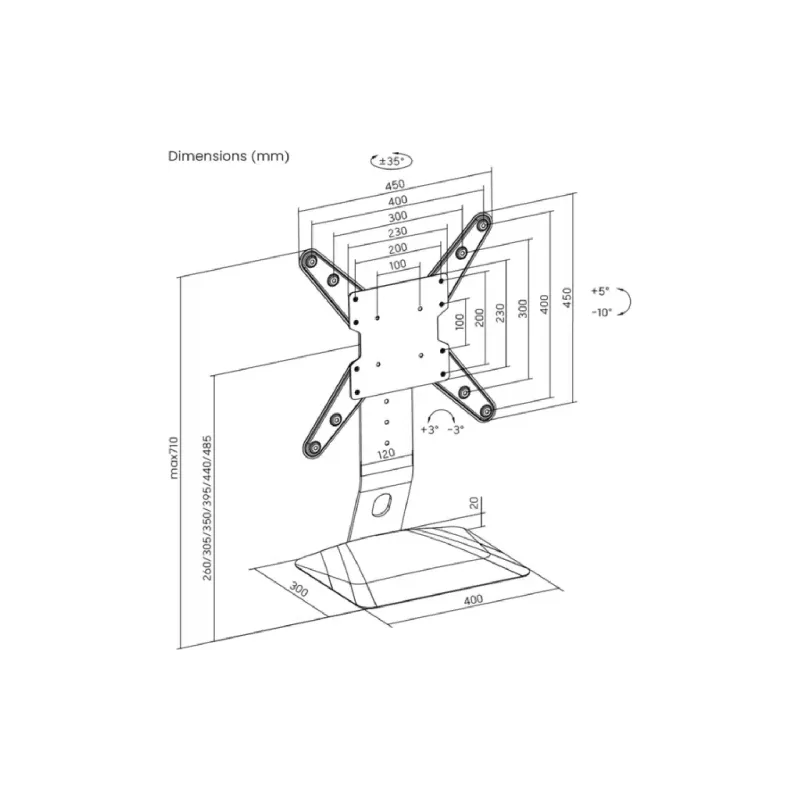 Крепление для монитора Kivi  (Motion_TV_Stand)