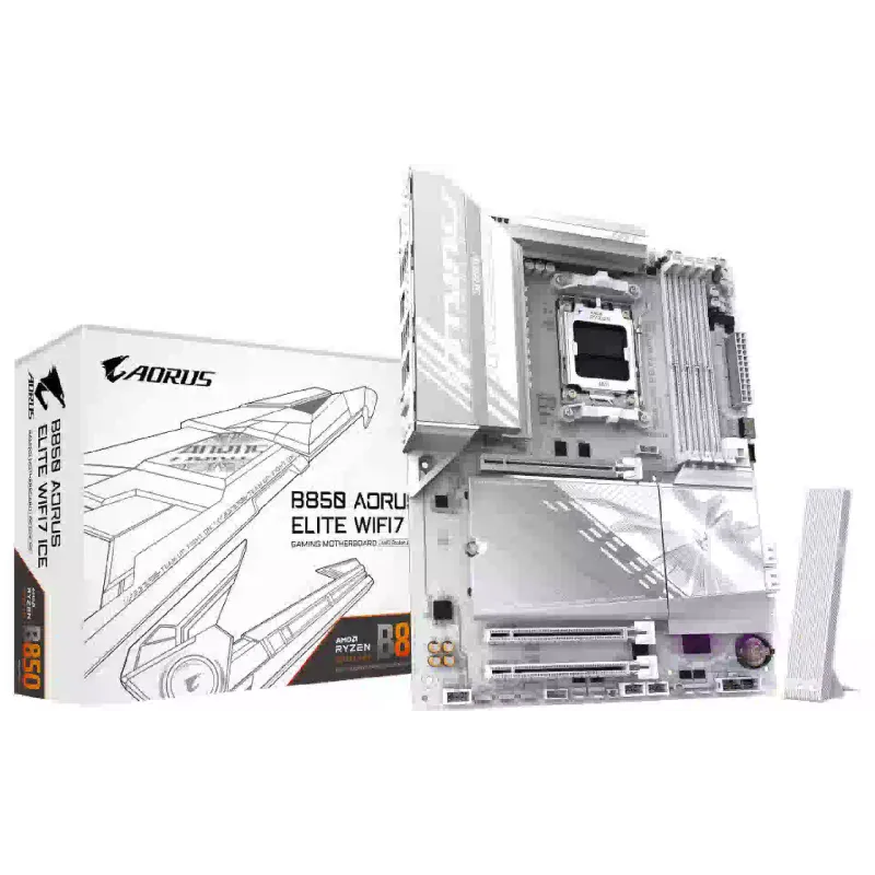 Hauptplatine Gigabyte Aorus Elite B850, Ice (B850 AORUS ELITE WIFI7 ICE)