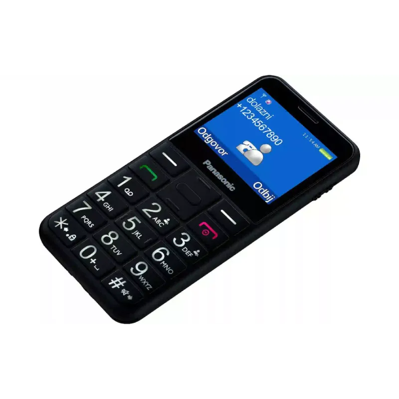 Мобилен телефон Panasonic, Black (KX-TU155EXBN)