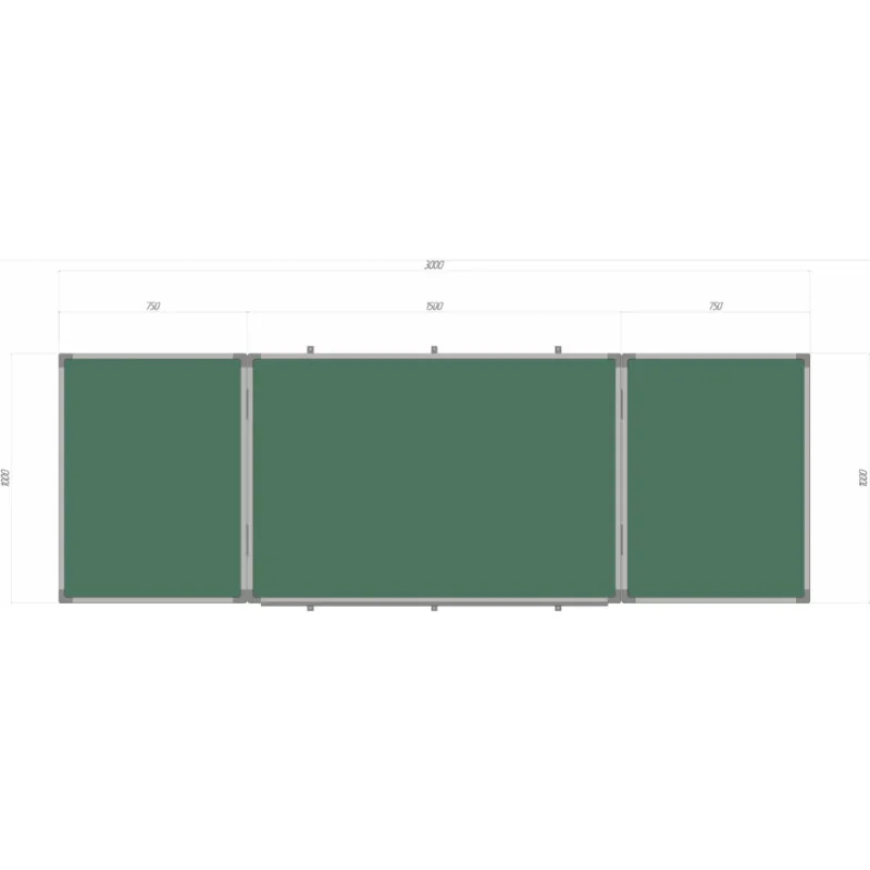 Magnetna tabla, tabla s kredo, tabla za markerje Sector (КМ3010)