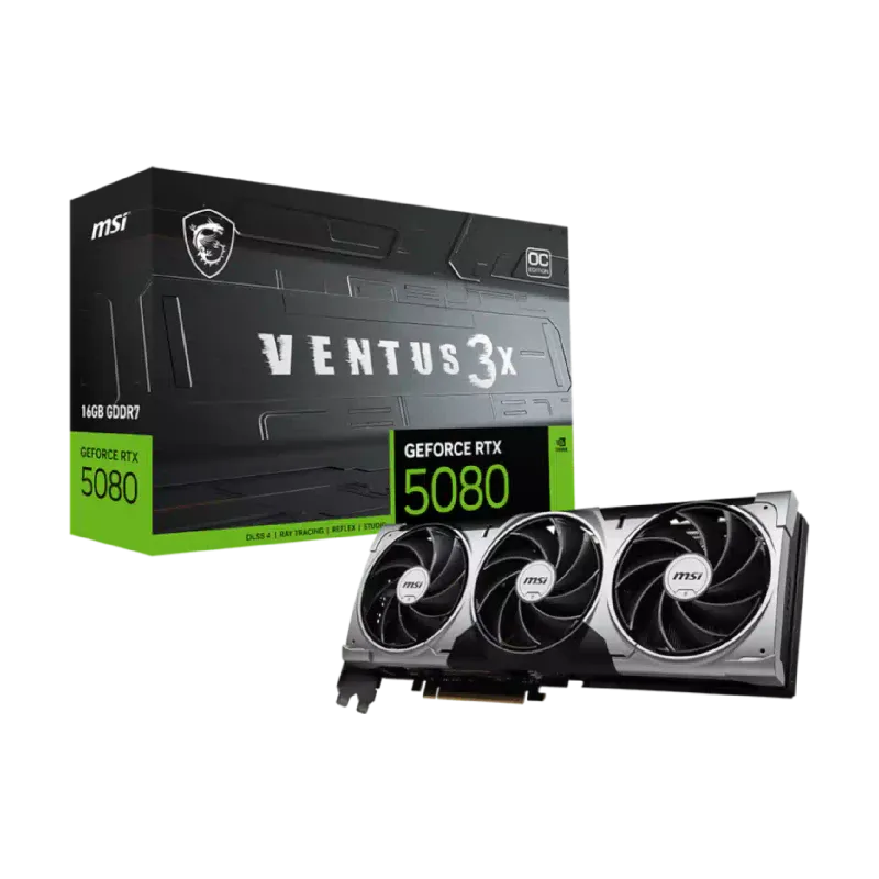 Video card MSI (GEFORCE RTX 5080 16G VENTUS 3X OC)