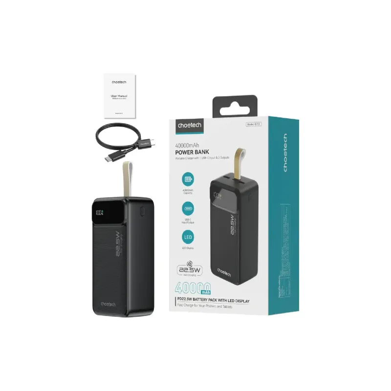 Banco de energía Choetech 40000 mAh (B731)