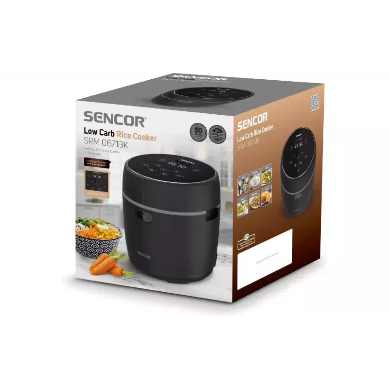 Rice cooker Sencor (SRM0671BK), 600 ml, 350 W, Black