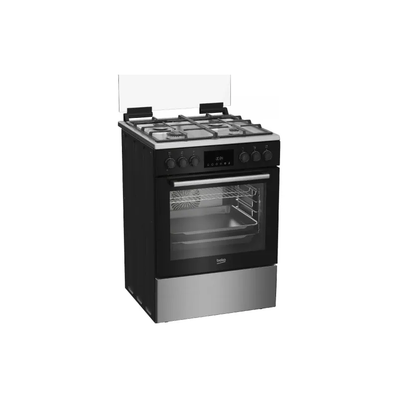 Combined stove Beko (FBSM62530DXMS), 72 l, Black