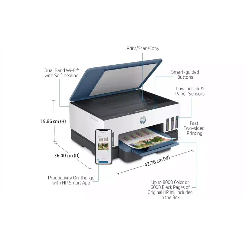 Večfunkcijska naprava HP Smart Tank 725 (28B51A)