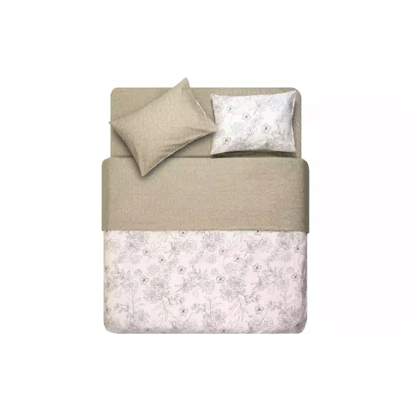Комплект спално бельо Ardesto Gloria Flowers, Beige (ART1622BW)